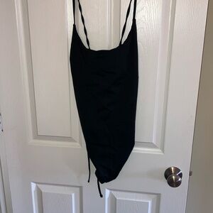 Black Everlane one-piece bathing suit in XL